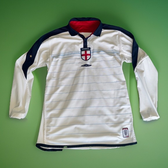 Umbro Other - England 2003-2005 Home Football Jersey Shirt Long Sleeve Umbro Reversible S Y2K